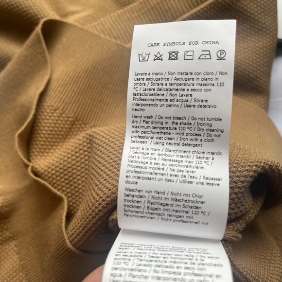 NWT MAX MARA GENERO PUFF SLEEVE SWEATER IN HONEY BROWN - Picture 9 of 9